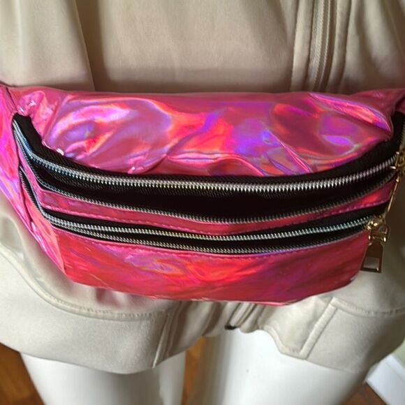 irisesdent bright  Pink Fanny Pack - Picture 6 of 6